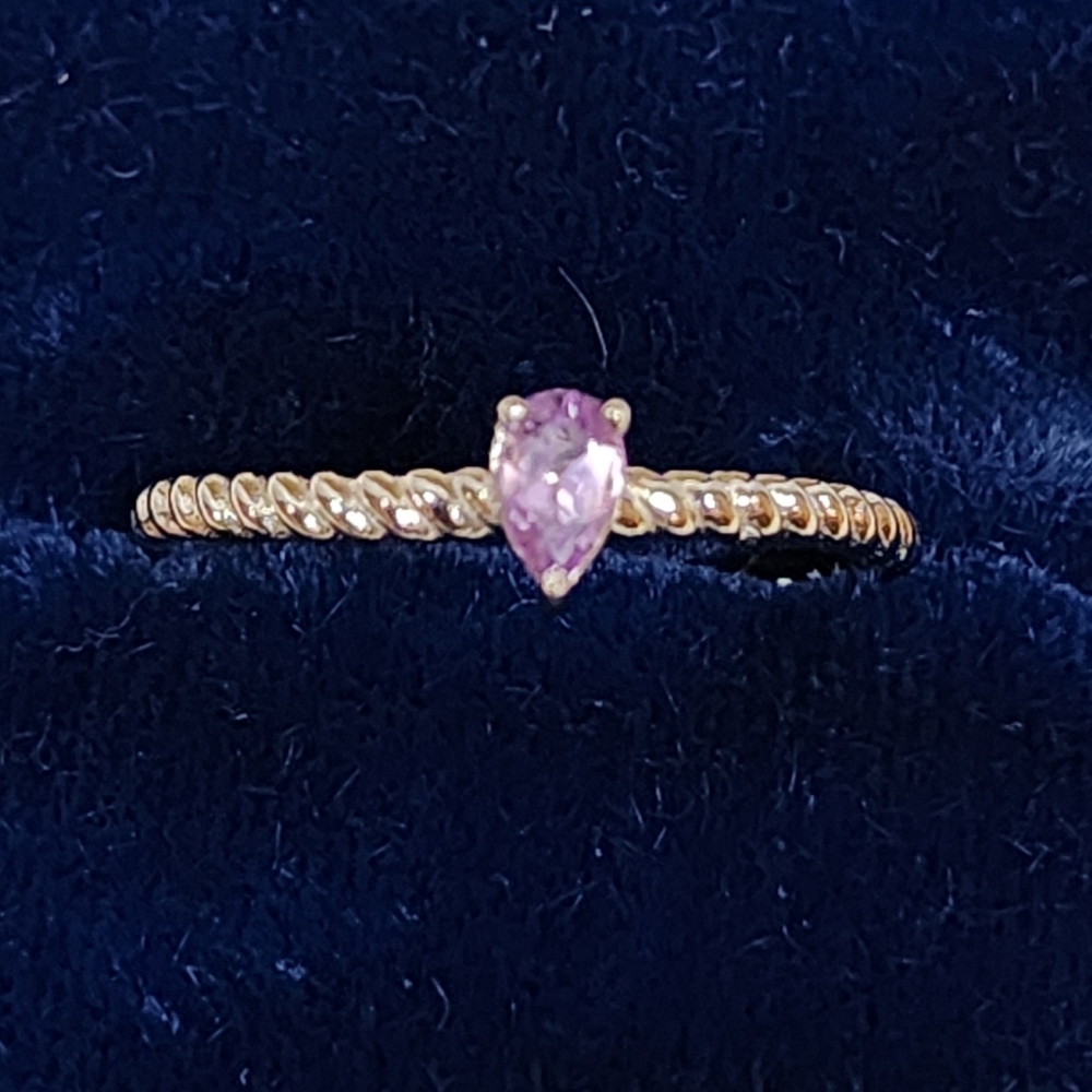 Sterling Silver Size 8 Ring With Amethyst NWOT - Picture 3 of 7